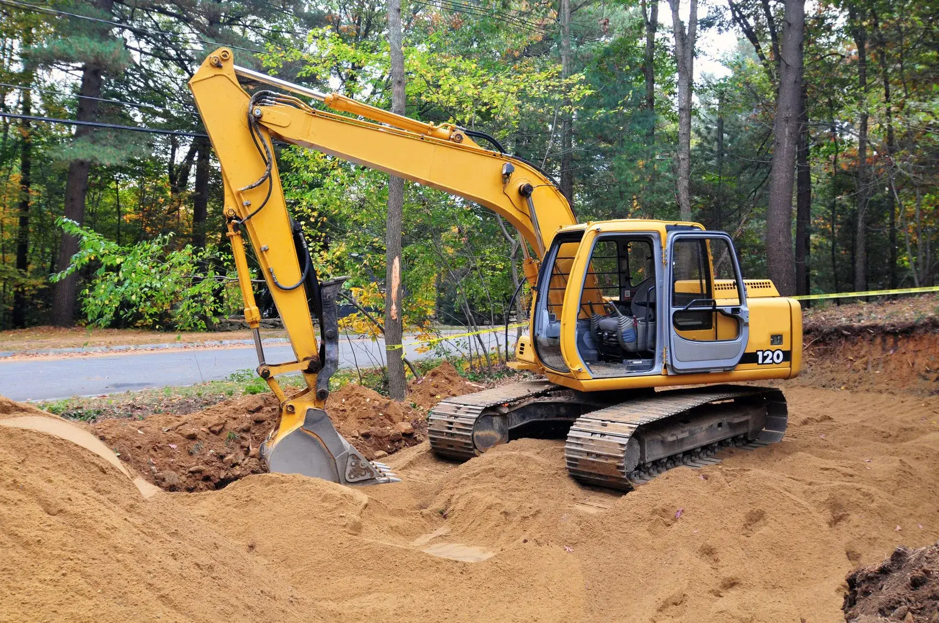 Septic work on a Northeast Texas property